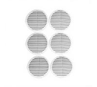 Lot de 6 serpillères de rechange lavables pour Bissell 2124 2039A - Microfibre douce pour têtes de balai à vapeur pour nettoyage en profondeur des sols en vinyle dur (B)