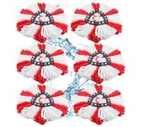 Lot de 6 serpillères de rechange pour balai Vileda Ultramax - Facile à fixer - Pour nettoyer les taches et les taches