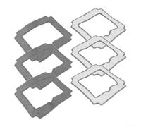 Lot de 6 serpillères de rechange pour Liectroux YW509, lavables, en microfibre, pour aspirateur robot, haute absorption pour nettoyage des sols durs