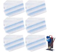 Lot de 6 serpillères de rechange pour système de serpillère Vileda H2PrO Spin Mop en microfibre, lavables, réutilisables, pour enlever la saleté tenace, convient à tous les sols durs et facile à