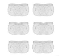 Lot de 6 serpillères de rechange pour Vaporetto Smart 100 Mop Series en microfibre douce avec bandes de nettoyage pour le nettoyage du sol