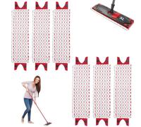 Lot de 6 serpillères de rechange pour Vileda Ultramax XL - 51,5 x 13,5 cm - En microfibre - Pour enlever les taches et nettoyer le sol - 80 % polyester et 20 % polyamide