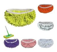 Lot de 6 serpillères de rechange réutilisables en microfibre, compatibles avec les serpillères humides, les chiffons de balayage secs, lavables en machine pour le nettoyage en profondeur de la maison