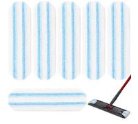 Lot de 6 serpillères en Microfibre de Rechange pour Vileda H2PrO et O-Cedar H2PrO, Puissance en Microfibre, Serpillière Durable pour Tous Les Sols Durs, Élimine Facilement Les Taches Tenaces