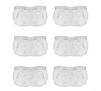 Lot de 6 serpillères en microfibre lavables pour Polti pour Vaporetto Smart 100 pour Powerfresh