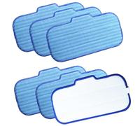 Lot de 6 serpillères en mocrofiber de rechange pour nettoyeur vapeur Newbealer NC603C NC602N, réutilisables et lavables pour sols stratifiés, bois dur, carrelage et céramique, nettoyage de tapis