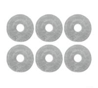 Lot de 6 serpillères réutilisables en microfibre compatibles avec les aspirateurs robots Xiaomi S10 Plus et B105 pour piéger la poussière et les poils d'animaux, lavables en machine, design à échange