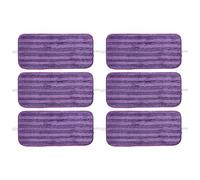Lot de 6 serpillères réutilisables en microfibre pour balai pulvérisateur, recharges de serpillère en microfibre pour balai Swiffer Wet Jet Floor Mop Lavables en machine pour tampons, utilisation