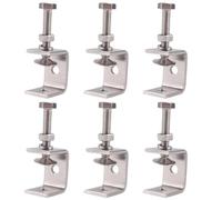 Lot de 6 serre-joints en C, U for le travail du métal, petite pince bureau avec large ouverture stable et coussinets protection/conception I pour Réparation