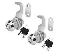 Lot de 6 serrures boîte à outils avec clé, serrure came 16 mm (5/8 po) clés identiques, for compartiment rangement camping-car, porte chariot, aux lettres pour Tiroir, Boîte aux Lettres