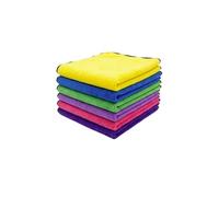 Lot de 6 Serviette pour Nettoyage Voiture Ultra Absorbant Anti-peluches Multicolore