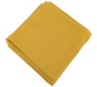Lot de 6 serviettes de table 45x45 cm collection YUCO 100% coton curry