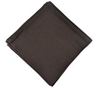 Lot de 6 serviettes de table 45x45 cm collection YUCO 100% coton marron café
