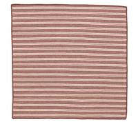 Lot de 6 serviettes de table coton 42x42 cm LILI marron terre cuite