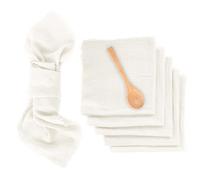 Lot de 6 serviettes de table en 100 % coton doux avec franges pour mariage, fête, dîner, Noël et usage quotidien - 42 x 42 cm