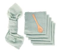Lot de 6 serviettes de table en coton 100 % coton - 42 x 42 cm - Pour mariage, fête, dîner, Noël, usage quotidien