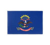Lot de 6 sets de table à motif drapeau de l'État du Dakota du Nord conçus pour les cuisines de restaurant, 30,5 x 45,7 cm, pour hôtel, banquet