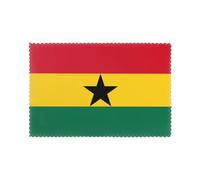 Lot de 6 sets de table à motif drapeau du Ghana pour cuisine, salle à manger et décoration de table à manger.