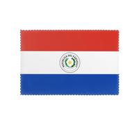 Lot de 6 sets de table à motif drapeau du Paraguay, lavables, adaptés pour l'intérieur et l'extérieur ou pour la décoration de table à manger.