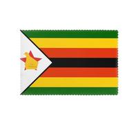 Lot de 6 sets de table à motif drapeau du Zimbabwe - Lavables - Convient pour l'intérieur et l'extérieur - Décoration de table à manger