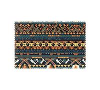Lot de 6 sets de table à texture ethnique tribale africaine pour table de salle à manger, imperméables, faciles à nettoyer, résistants à la chaleur, antidérapants, adaptés pour une utilisation en