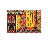 Lot de 6 sets de table africains à rayures lavables pour table de salle à manger, 30,5 x 45,7 cm, résistants à la chaleur, sets de table antidérapants pour la maison, la cuisine, les mariages, les