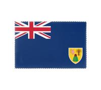 Lot de 6 sets de table antidérapants à isolation thermique avec drapeau des îles Turques et Caïques - 30,5 x 45,7 cm - Pour tables de salle à manger, banquets, hôtels