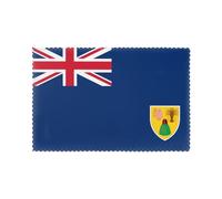 Lot de 6 sets de table avec motif drapeau des îles Turques et Caïques, 30,5 x 45,7 cm, pour fête, cuisine, salle à manger