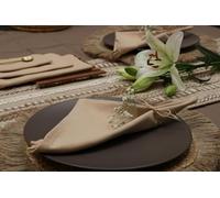 Lot de 6 sets de table en coton | Sets d'appoint | 45,7 x 45,7 cm | Résistant à la chaleur | Lavables | Pour table d'appoint et centrale