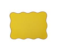 Lot de 6 sets de table festonnés ondulés en PVC de style nordique bohème - Imperméables, résistants à l'huile et à la chaleur - Décoration de table pour maison, restaurant, fête de mariage (#11,33 x
