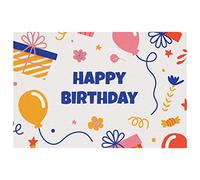 Lot de 6 sets de table « Happy Birthday », lavables, antidérapants, résistants à la chaleur, pour table de salle à manger, cuisine, 45 x 30 cm