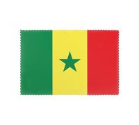 Lot de 6 sets de table isothermes avec motif drapeau du Sénégal pour cuisine, salle à manger, fêtes, 30,5 x 45,7 cm