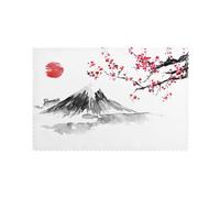 Lot de 6 sets de table japonais résistants à la chaleur et antidérapants pour banquet, cuisine, décoration de table