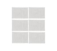 - Lot de 6 Sets de table Maha en coton - Longueur 45 cm x Largeur 30 cm - Blanc - Maha