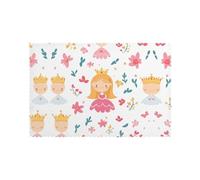 Lot de 6 sets de table pour table de salle à manger - 30,5 x 45,7 cm - AKGFFDS - Motif contes de fées dans des dessins animés - Impression pour hôtel, banquet de famille
