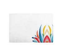 Lot de 6 sets de table pour table de salle à manger 30,5 x 45,7 cm HHGFASD soufflé de fissures de glace colorées motif pour hôtel, banquet de famille