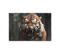 Lot de 6 sets de table pour table de salle à manger WHJDPP Angry Big Tiger Printing Hotel Family Banquet