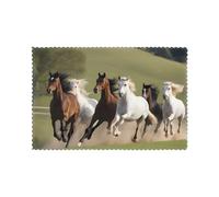 Lot de 6 sets de table pour table de salle à manger WHJDPP Horses at The Gallop Printing Hotel Family Banquet