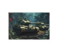 Lot de 6 sets de table pour table de salle à manger WHJDPP Tanks in The Jungle Impression hôtel famille banquet