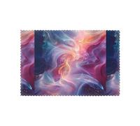 Lot de 6 sets de table pour table de salle à manger WHJDPP The Flow of Colorful Light Printing Hotel Family Banquet