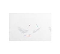 Lot de 6 sets de table pour table de salle à manger WHJSHOP chantant blanc colombe image hôtel famille banquet