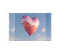 Lot de 6 sets de table pour table de salle à manger WHJSHOP Flottant Ballons Amour Image hôtel famille banquet