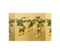 Lot de 6 sets de table pour table de salle à manger WHJSHOP Golden Lemon Picture Hotel Family Banquet