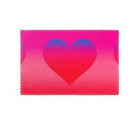 Lot de 6 sets de table pour table de salle à manger WHJSHOP Lover Changement de couleur Image Amour Hotel Famille banquet