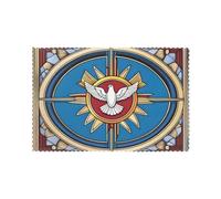 Lot de 6 sets de table pour table de salle à manger WHJSHOP Saint Esprit Christia Image hôtel famille banquet