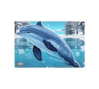 Lot de 6 sets de table pour table de salle à manger WHJSHOP Winter The Dolphin Motif hôtel famille banquet