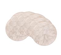 Lot de 6 Sets de Table PVC Wanxianghua Dorés, Lavables et Antidérapants, Décoration de Table Multicolore pour Fêtes et Mariages