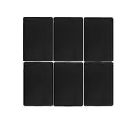 - Lot de 6 Sets de table rectangulaire Tenor - 45 x 30 cm - Noir - Tenor