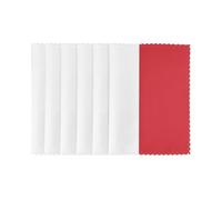 Lot de 6 sets de table résistants à la chaleur - 45 x 30 cm - Motif drapeau de l'Italie - Antidérapant - Pour cuisine, salle à manger, intérieur et extérieur