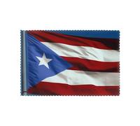 Lot de 6 sets de table résistants à la chaleur avec imprimé drapeau de Porto Rico | 45 x 30 cm en polyester pour décoration de salle à manger, cuisine